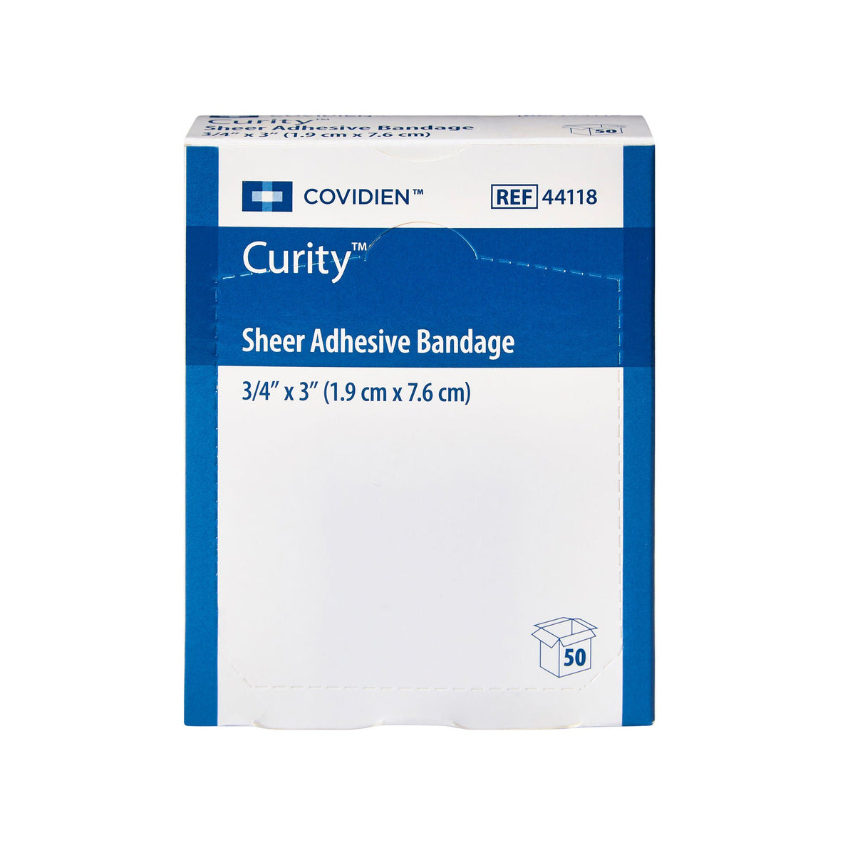 Curity Sheer Adhesive Strip, ¾ x 3 Inch