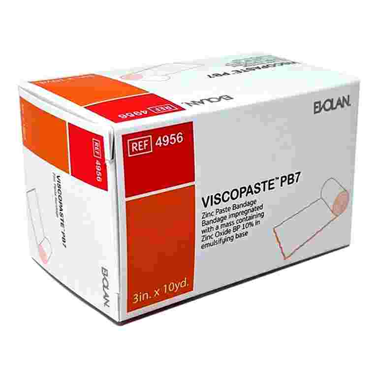 Viscopaste PB7 Zinc Impregnated Dressing, 3 Inch x 10 Yard