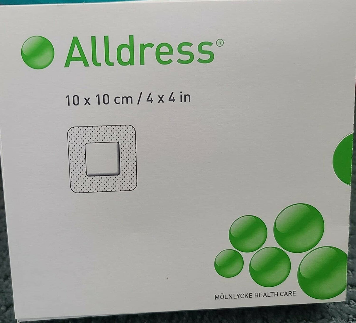 Molnlycke Alldress Composite Dressing, 4 x 4 Inch