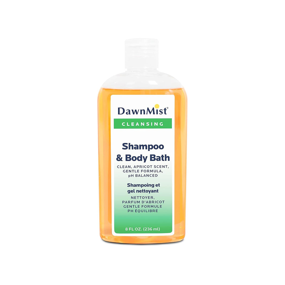 DawnMist No-Rinse Shampoo and Body Wash, 8-ounce Bottle - NR08-Single - LL Medico