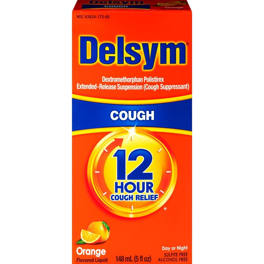Delsym 12 Hour Cough Relief Liquid, Orange Flavor, 5 fl oz - 63824017565 - LL Medico