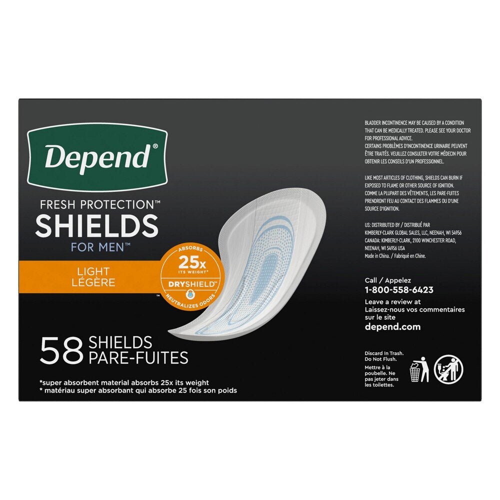 Depend Incontinence Shields for Men - 35641-Pack - LL Medico