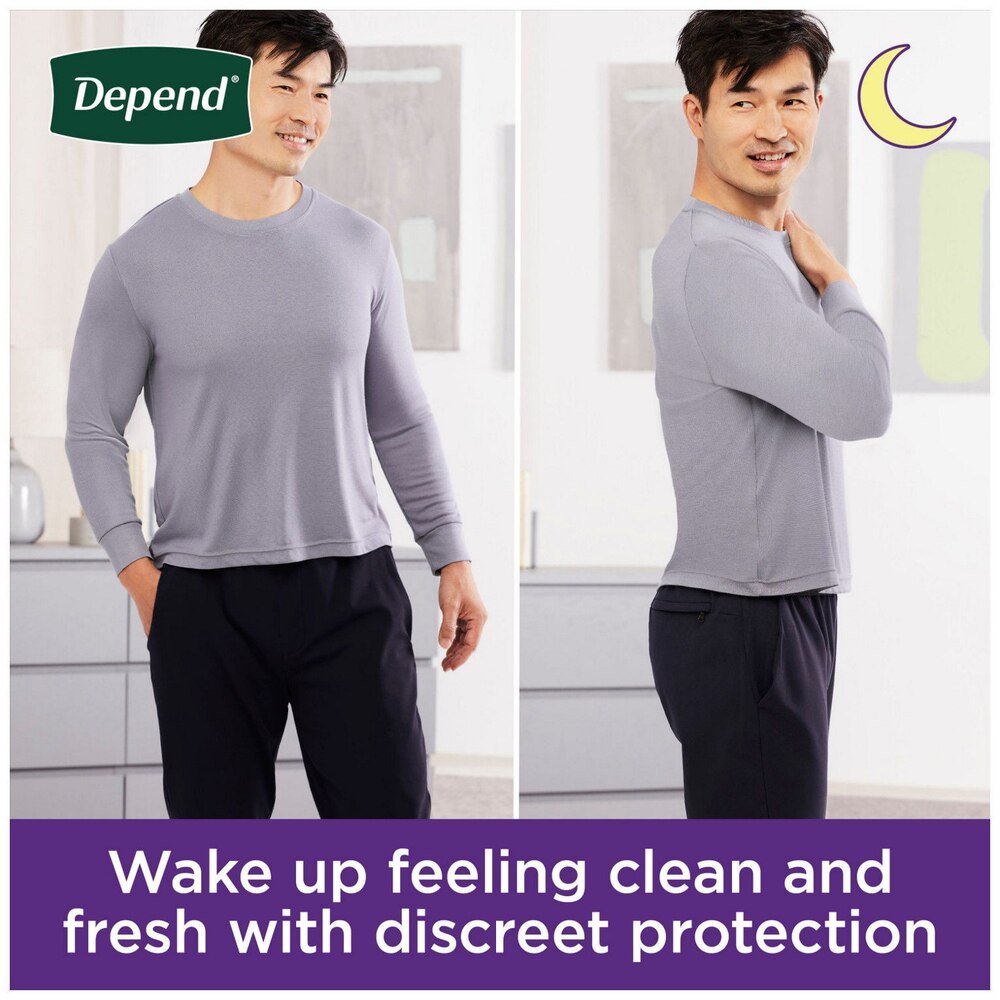 Depend Night Defense Underwear for Men - 55156-Pack - LL Medico