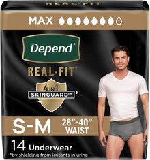 Depend Real Fit Absorbent Underwear for Men, Maximum - 55426-Pack - LL Medico