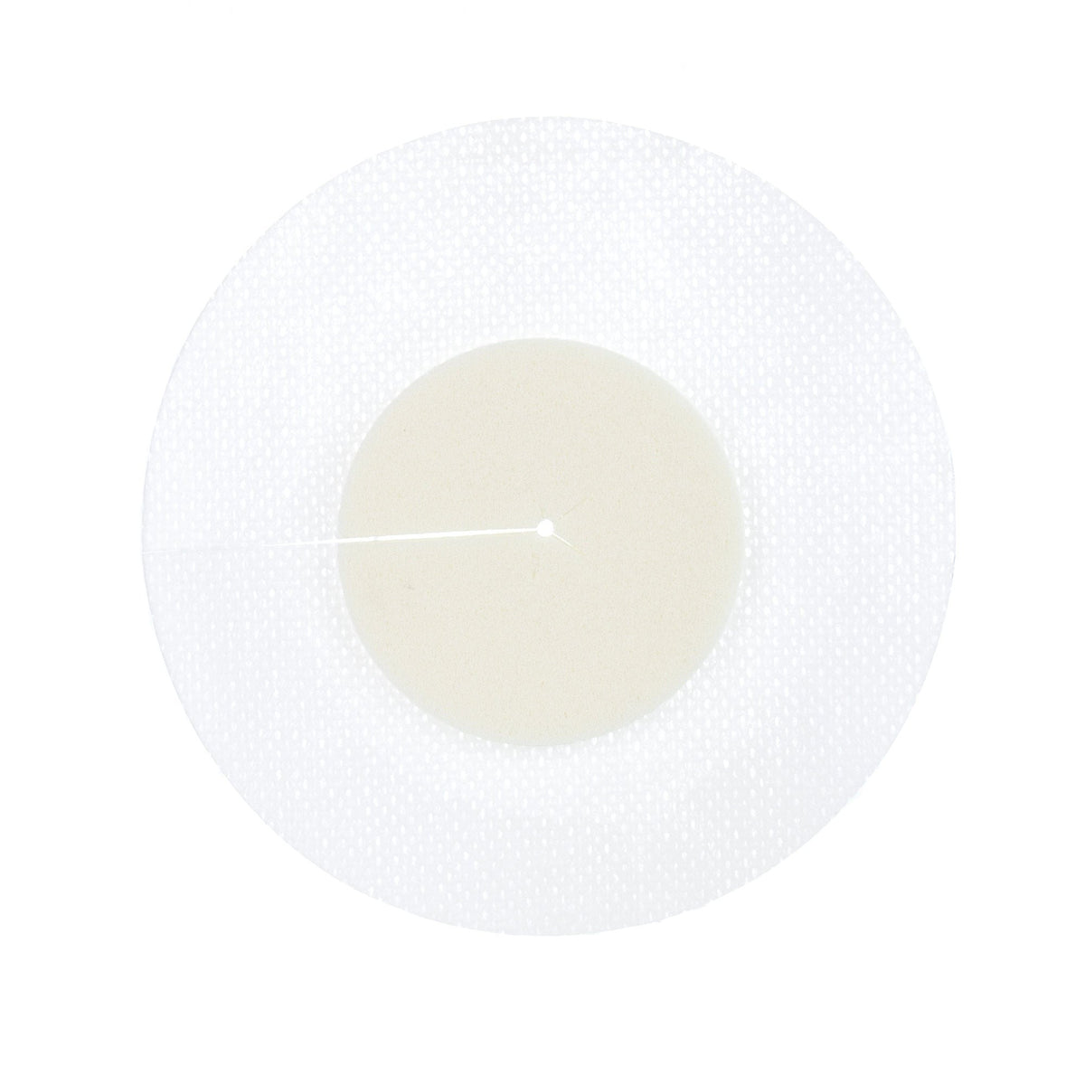DermaRite Bordered Foam Waterproof Dressing, Fenestrated, Sterile, 4" Round, 2" Pad - 00288E-Single - LL Medico