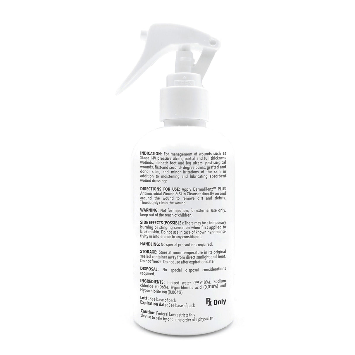 DermaRite's DermaKlenz PLUS Wound Cleanser - Spray Bottle, 8 oz.