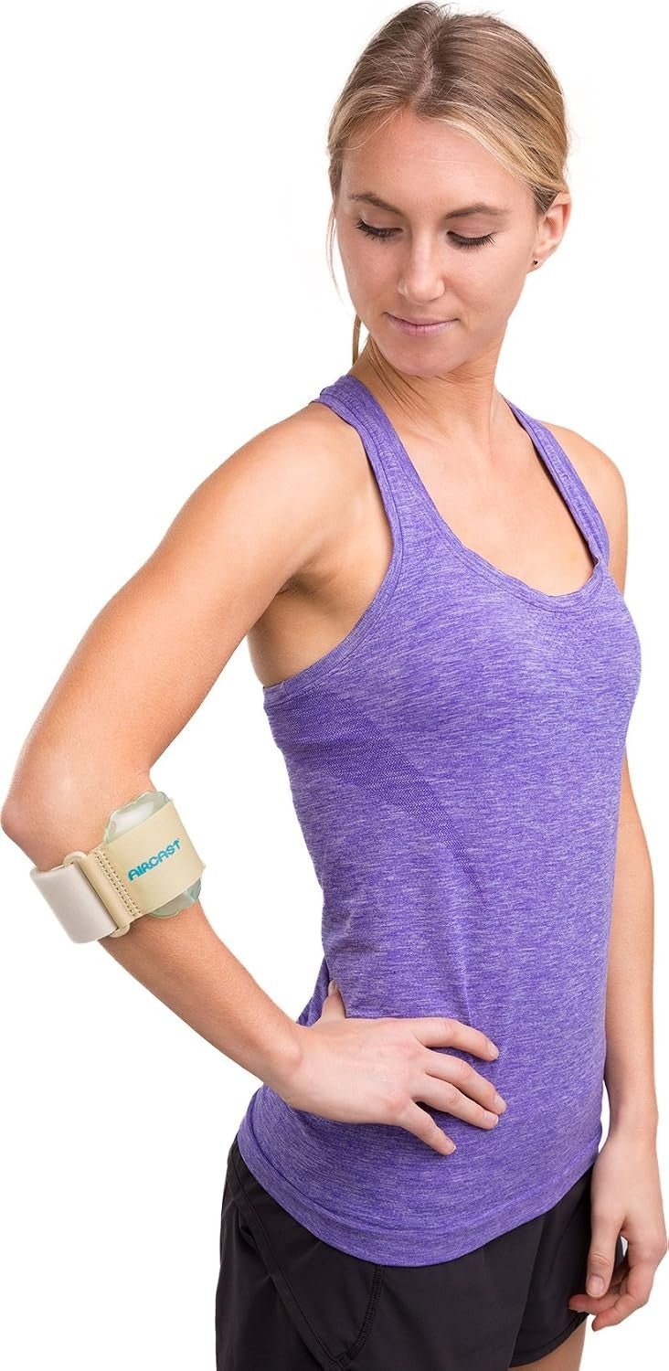 DJO Aircast Pneumatic Tennis Elbow Support, One Size Fits Most - 05A-B-Single - LL Medico