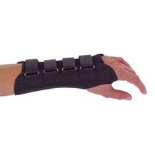 DJO ProCare Aluminum Wrist Brace, Flannel/Suede, Left Hand, Black - 79-87213-Single - LL Medico