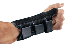DJO ProCare ComfortFORM Wrist Brace with Palmar Stay, Black, Right Hand - 79-87282-Single - LL Medico