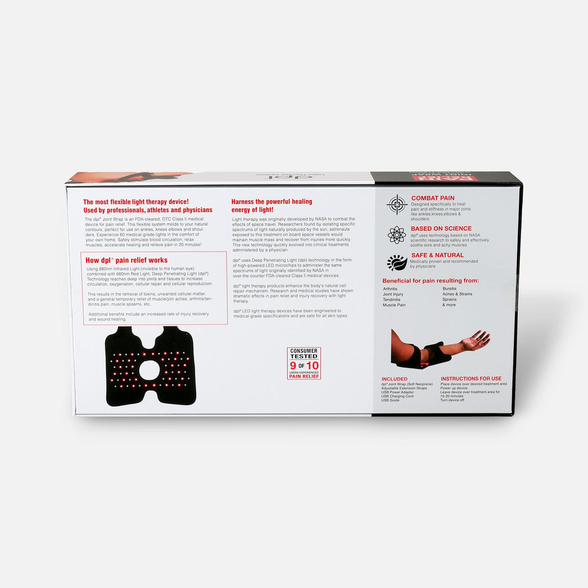 dpl Joint Wrap LED Light Therapy Device, Pain Relief - FLJOINT - LL Medico