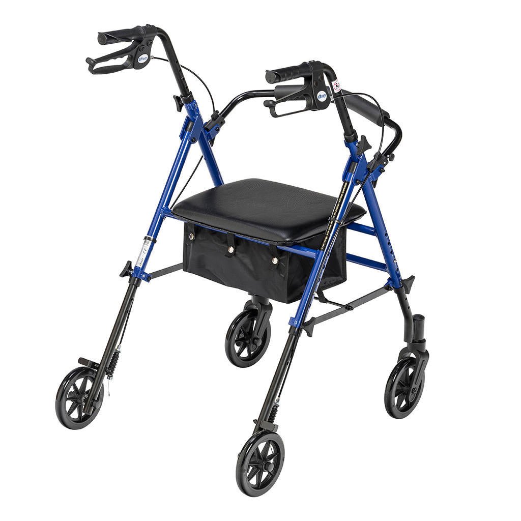 Drive Adjustable Height Rollator, Blue - RTL10261BL - LL Medico