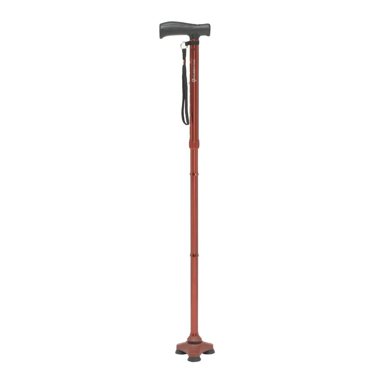 Drive HurryCane Freedom Edition Folding Cane, 30.5 to 37.5 Inch Height - HCANEBKC2 - LL Medico