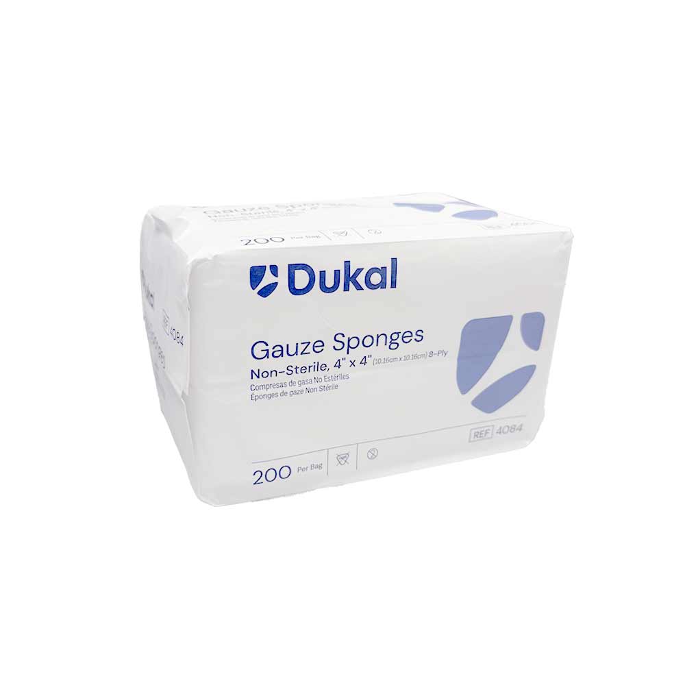 Dukal Gauze Sponge, 4 x 4 Inch, 8-Ply