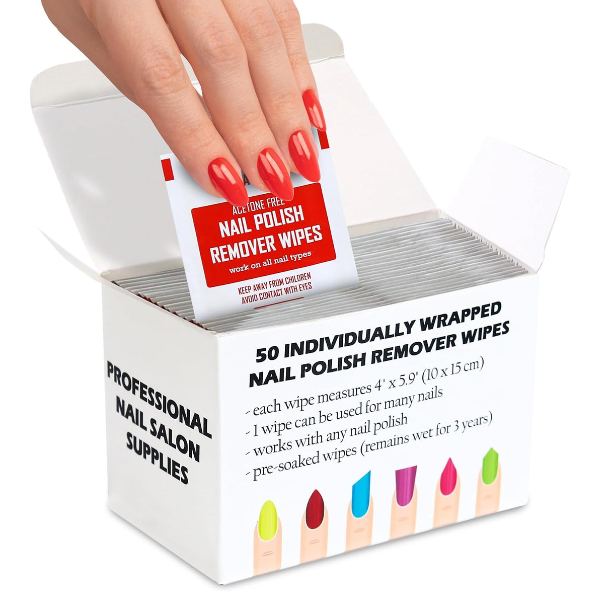 Dukal Nail Polish Remover Pads - 862-Box - LL Medico