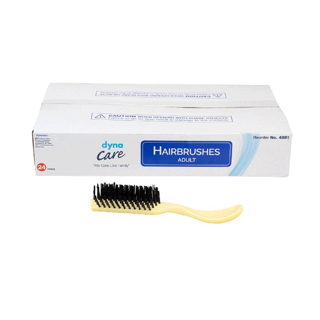 Dynarex Nylon Bristle Hairbrush - 4881-Single - LL Medico