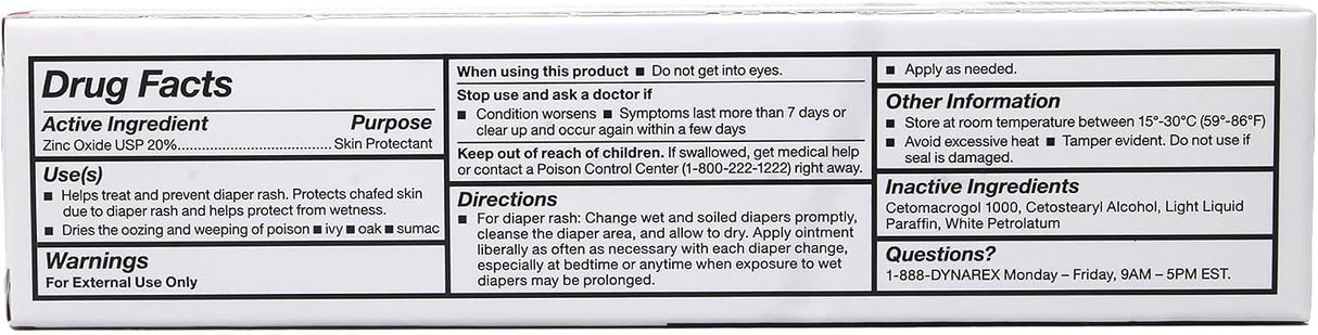 Dynarex We Care Zinc Oxide Ointment Skin Protectant - 1190-Single - LL Medico