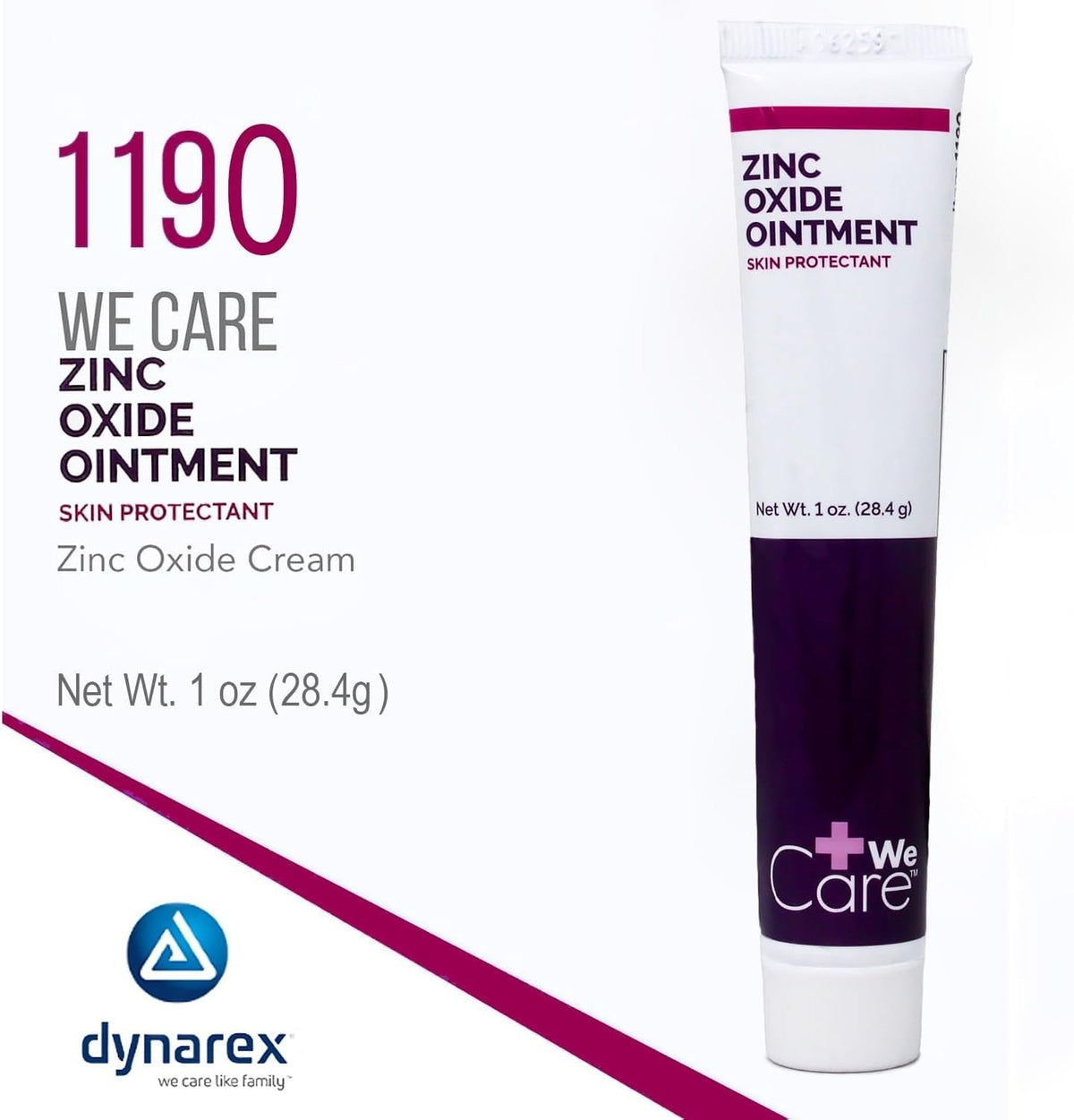 Dynarex We Care Zinc Oxide Ointment Skin Protectant - 1190-Single - LL Medico