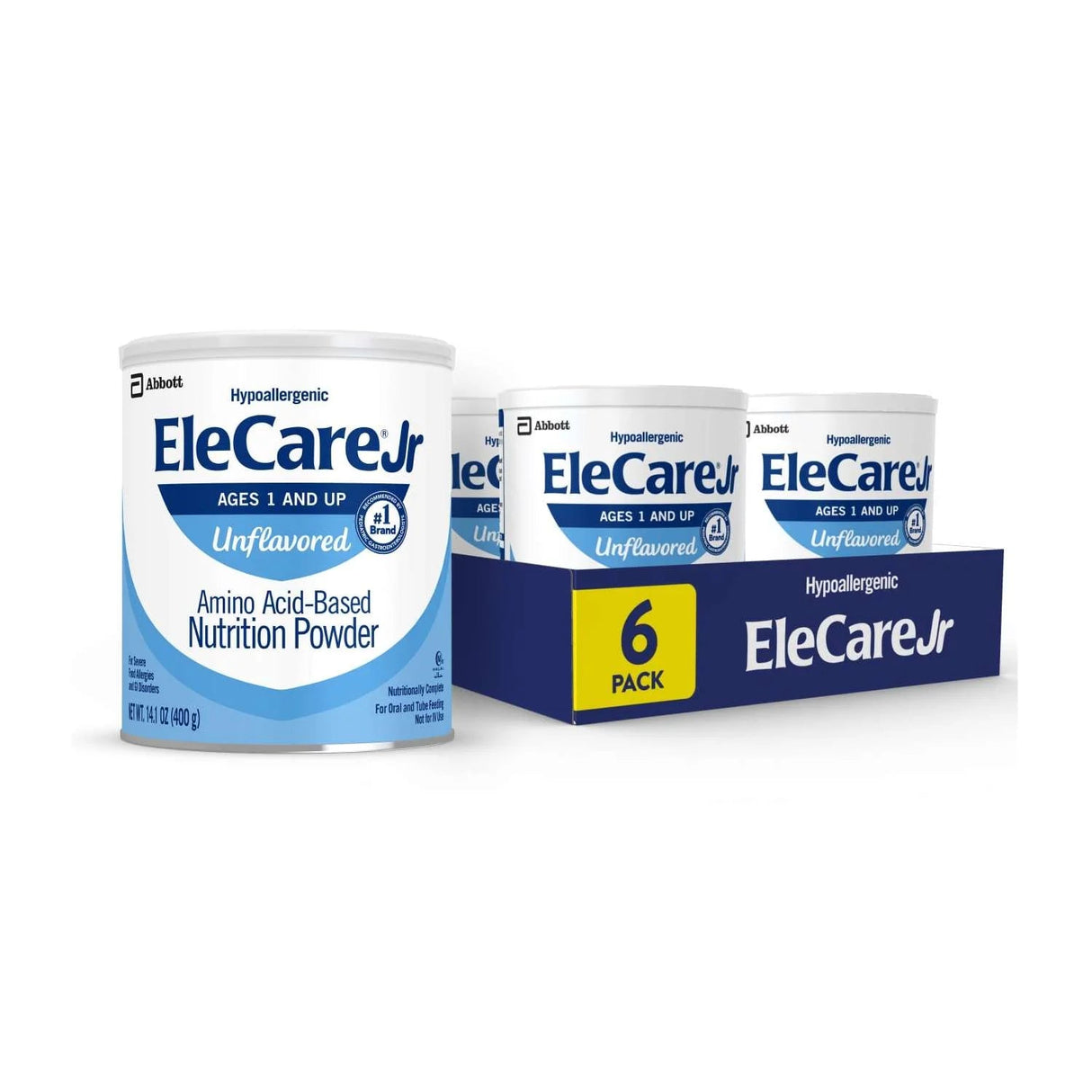 EleCare Jr Amino Acid - Based Nutrition Powder, Unflavored, 14.1 oz Can - 55253-Each - LL Medico