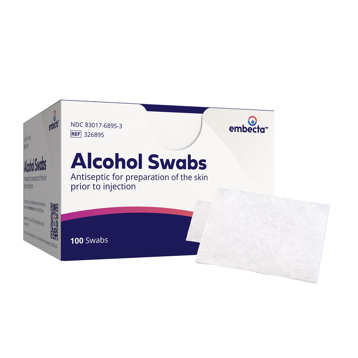 BD Embecta Isopropyl Alcohol Prep Pad, 0.75 x 1 Inch