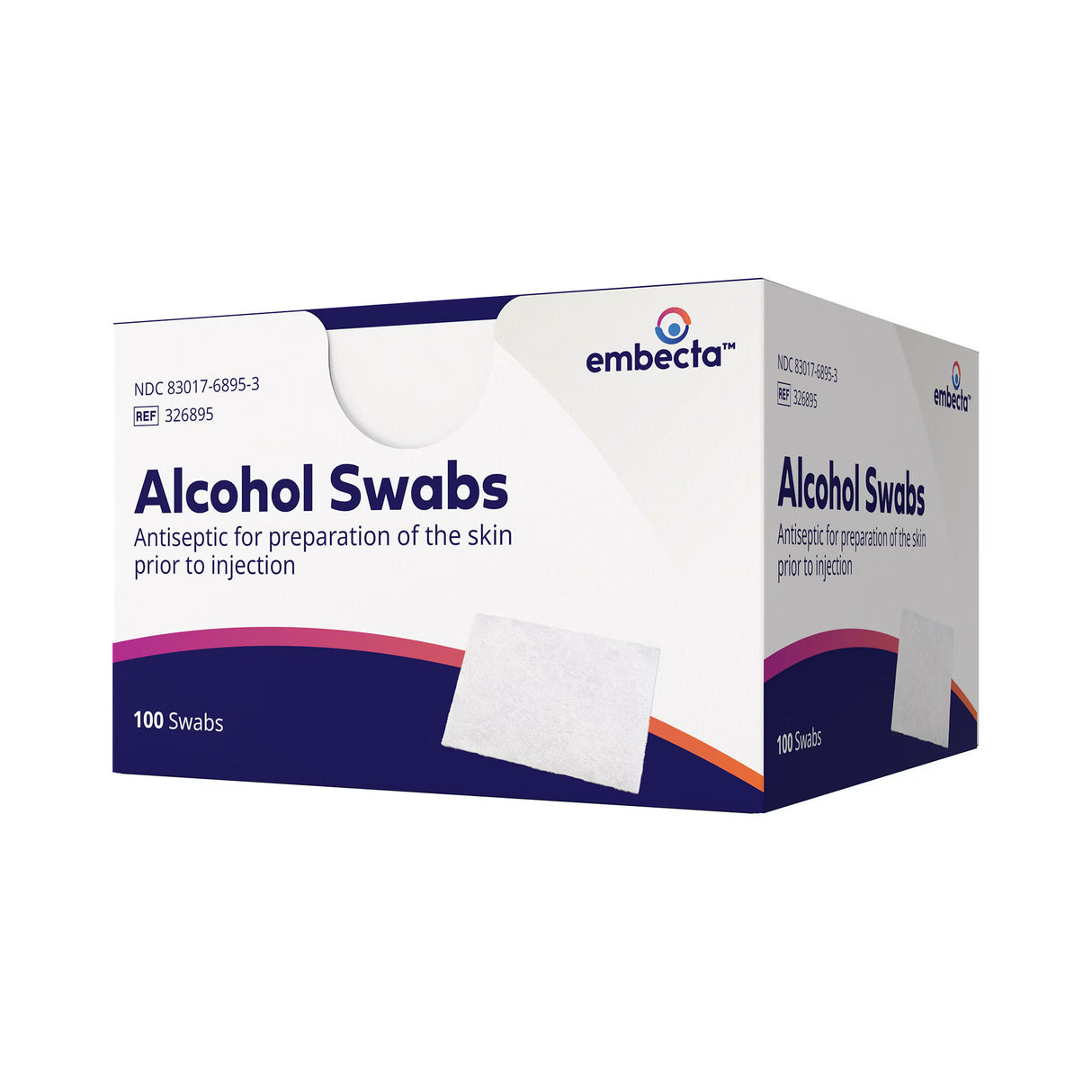 BD Embecta Isopropyl Alcohol Prep Pad, 0.75 x 1 Inch