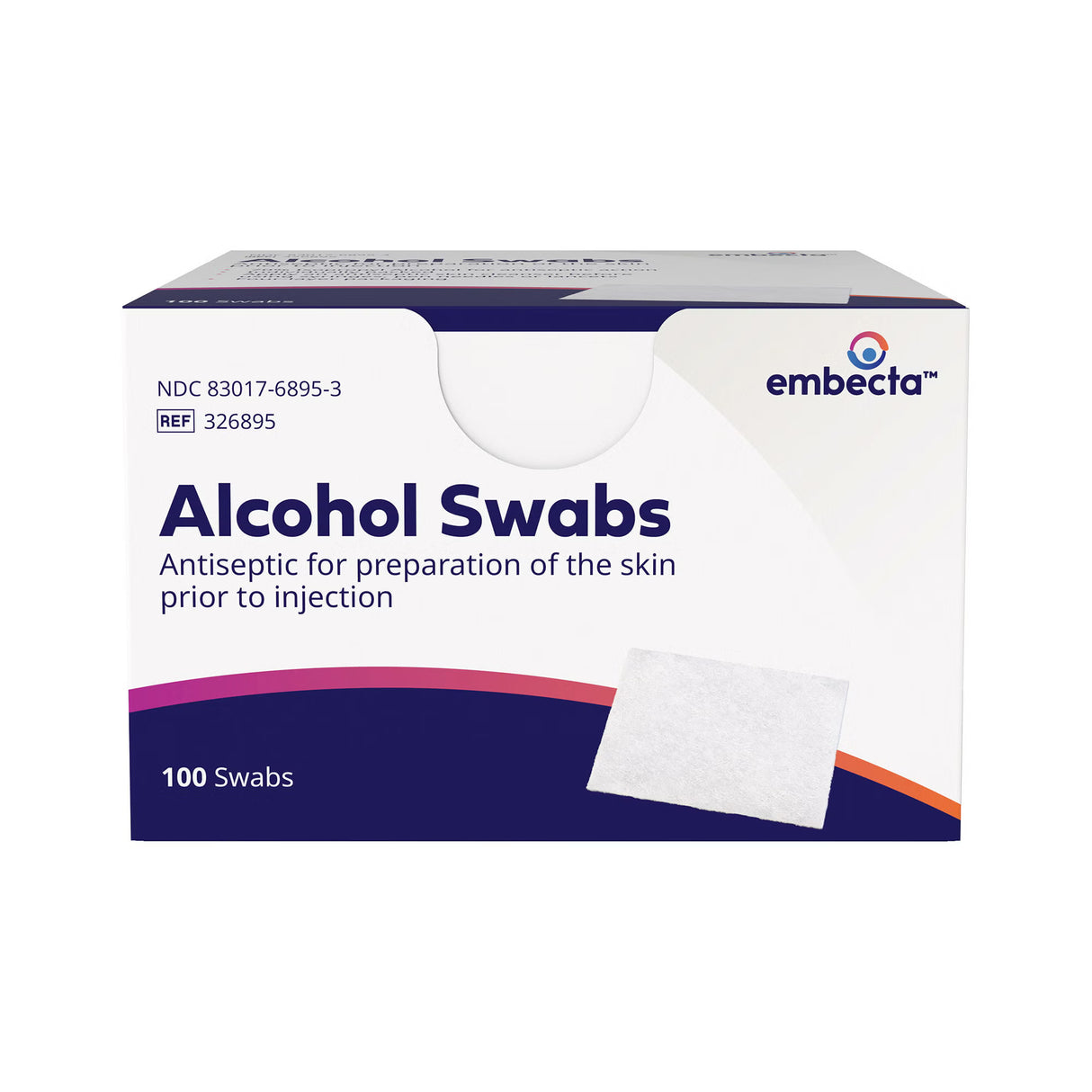 BD Embecta Isopropyl Alcohol Prep Pad, 0.75 x 1 Inch