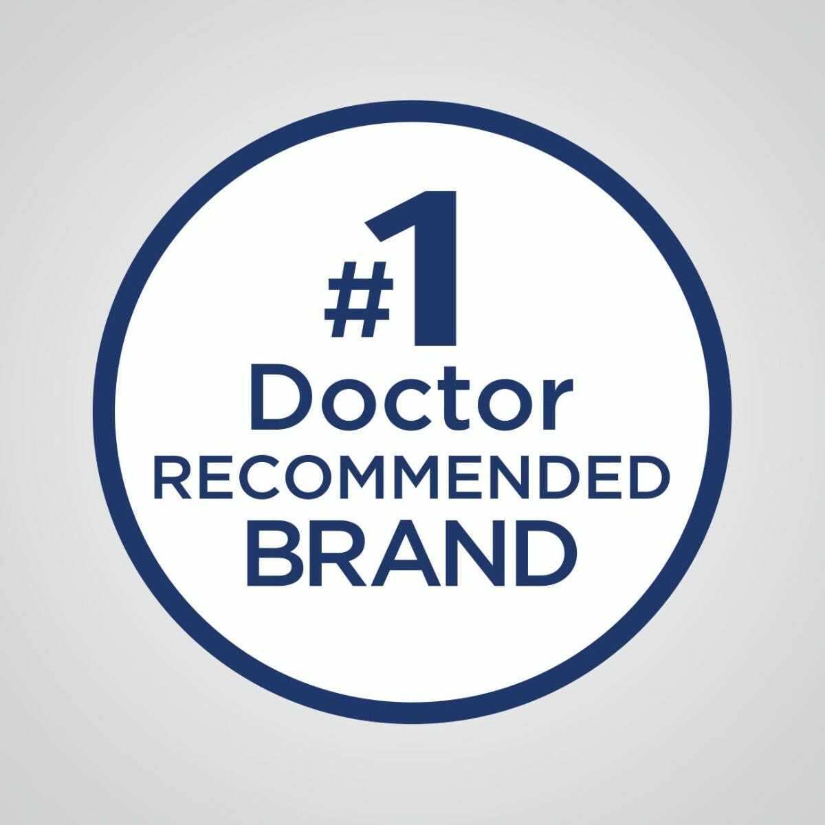 A circular badge with a blue border, bold blue text stating #1 Doctor Recommended Brand on white highlights Abbott Nutrition’s Ensure Enlive Strawberry, 8 oz Bottle, CS/24 as a trusted supplement for supporting muscle health.