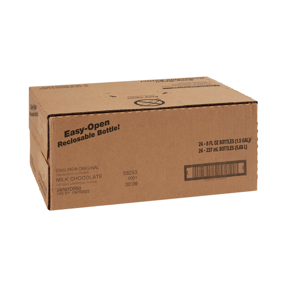 Ensure Original Therapeutic Shake, Milk Chocolate, 8 oz Bottle, CS/24 - 58293-Case - LL Medico