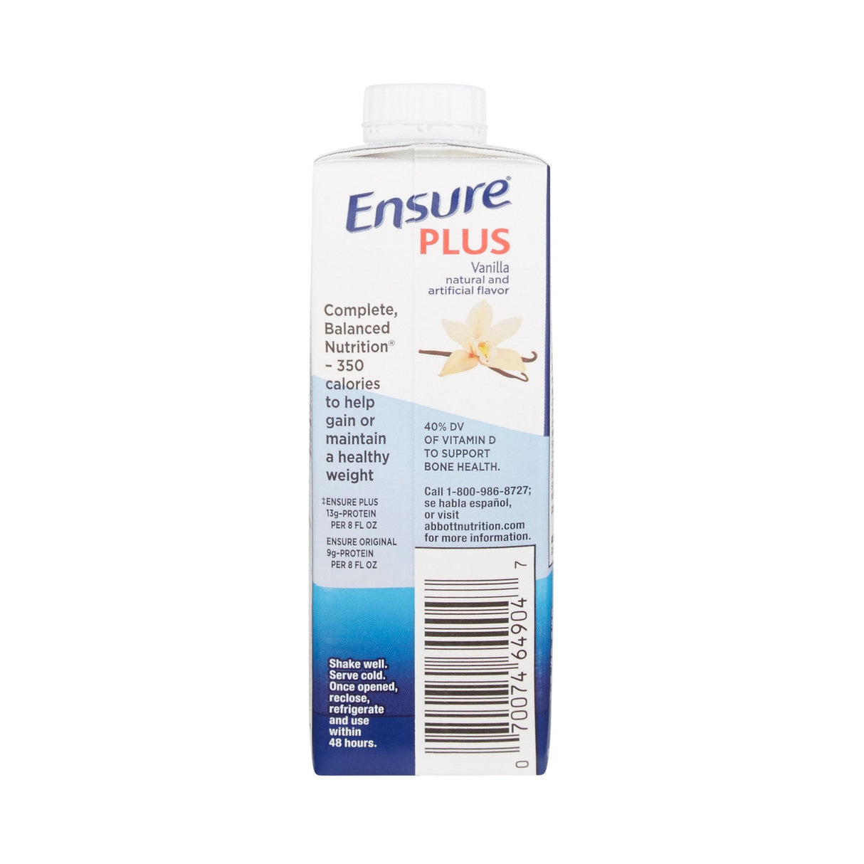 Ensure Plus Therapeutic Nutritional Shake, Vanilla, 8 oz Carton - 64905-Case - LL Medico