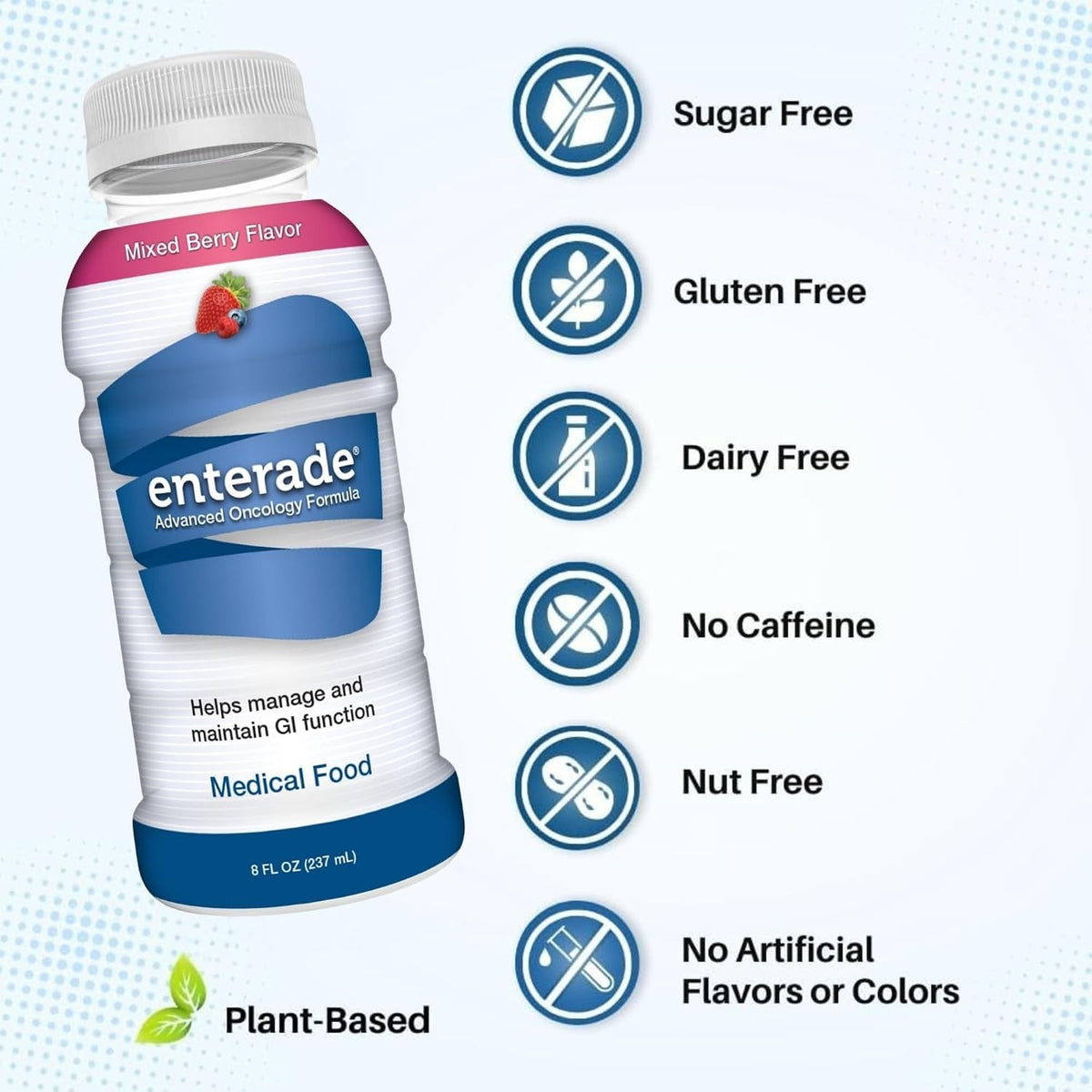 enterade Advanced Oncology Oral Supplement, Mixed Berry, 8 oz - 860008321138-Case - LL Medico