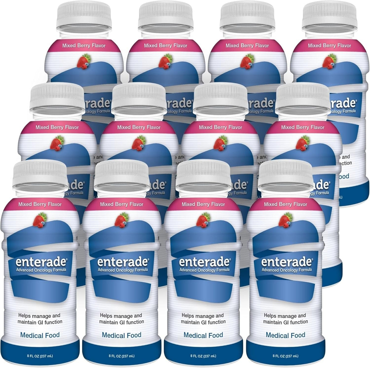 enterade Advanced Oncology Oral Supplement, Mixed Berry, 8 oz - 860008321138-Case - LL Medico