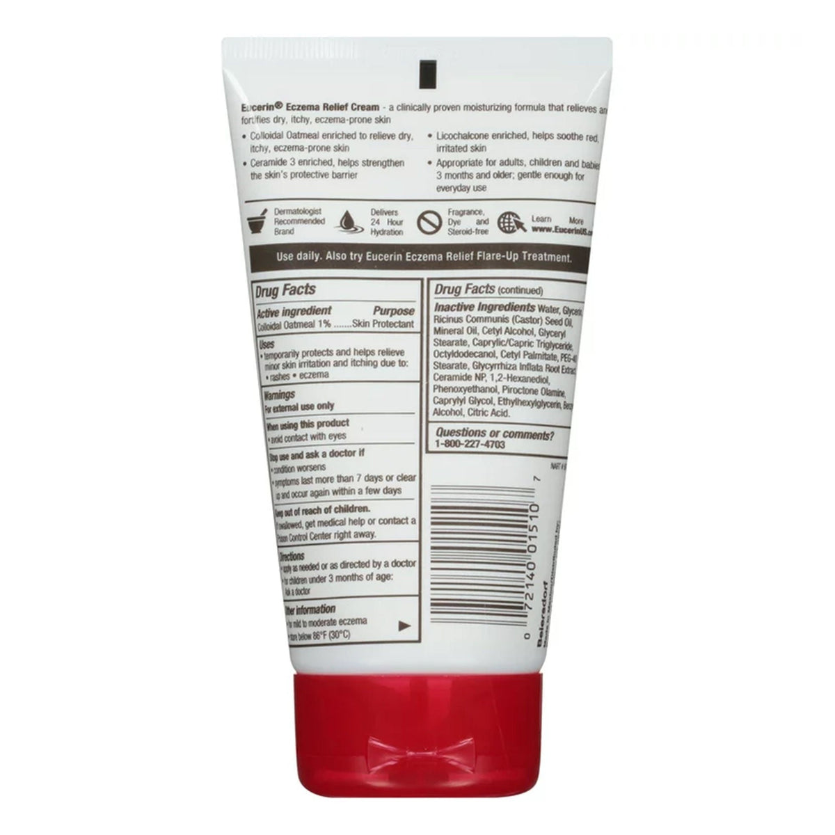 Eucerin Eczema Relief Cream, Unscented - 07214001510-Single - LL Medico