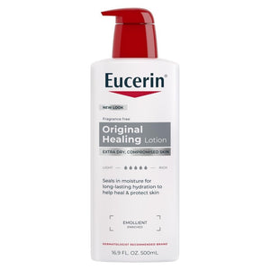 Eucerin Original Healing Lotion, Unscented, 16.9 fl oz Pump Bottle - 72140011020-Single - LL Medico