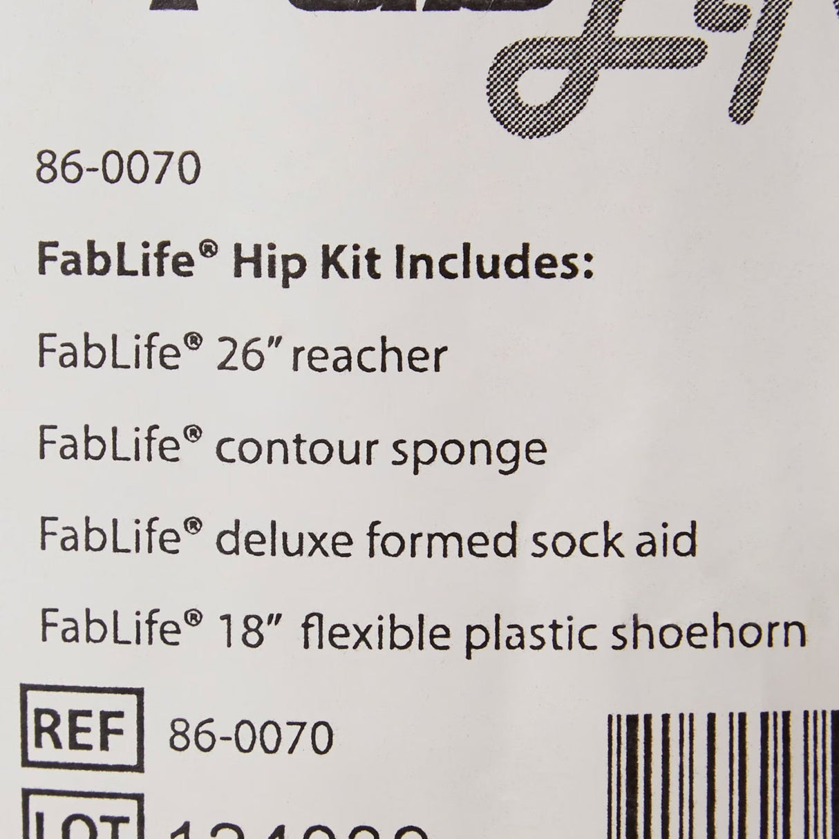 FabLife Hip & Knee ADL Kit, Standard, 26" Reacher / 18" Shoehorn - 86-0070-Single - LL Medico