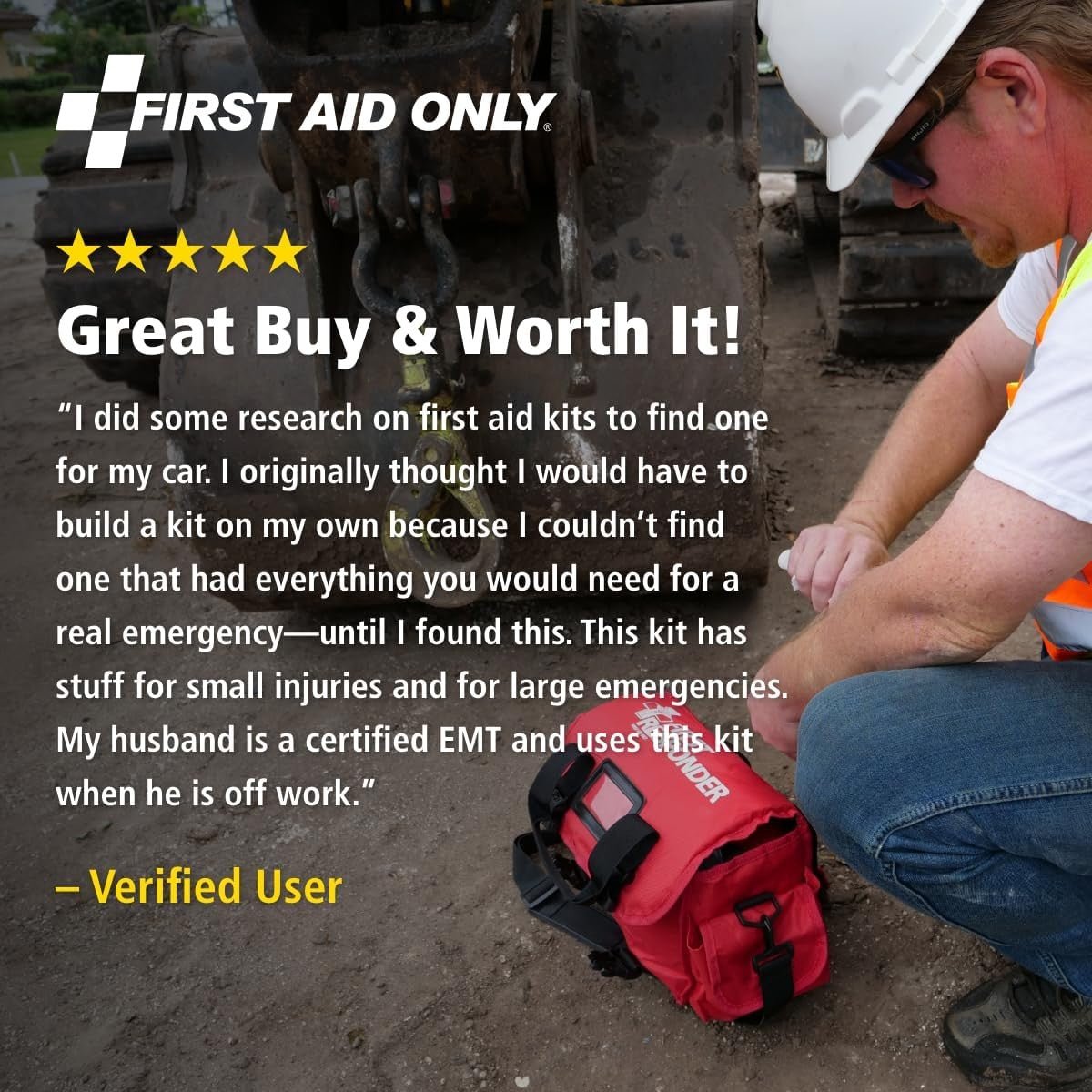 First Aid Only Responder First Responder Kit, 24 Person, Cordura Semi-Rigid Bag - 520-FR-Single - LL Medico