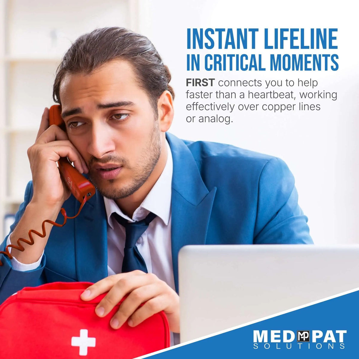 FIRST by TAFEA Lift-to-Call 911 Emergency Phone - FIRST - LL Medico