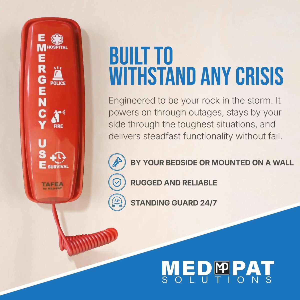 FIRST by TAFEA Lift-to-Call 911 Emergency Phone - FIRST - LL Medico