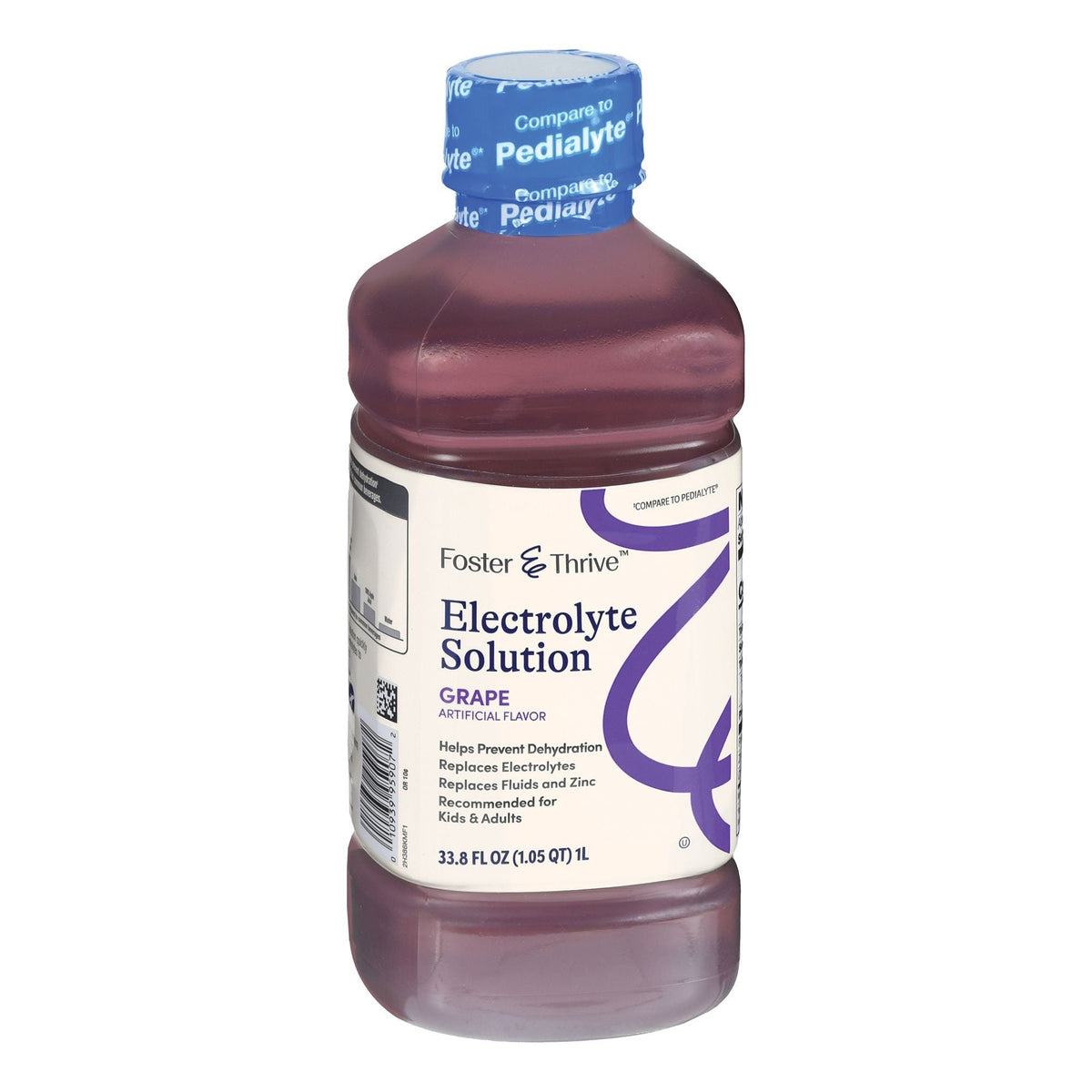 Foster & Thrive Oral Electrolyte Solution, Grape, 33.8 oz - 10939095907-Single - LL Medico