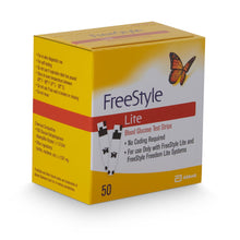 FreeStyle Lite Blood Glucose Test Strips, 50 Count - 99073070822-Box - LL Medico