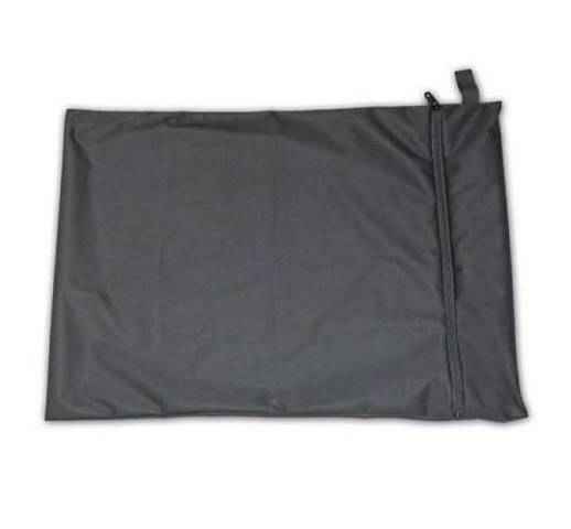 The GaryWear PUL Travel & Laundry Bag is a large, rectangular black pouch with a side zipper and top loop, perfect for carrying or washing incontinence pants or other polyurethane laminate items.