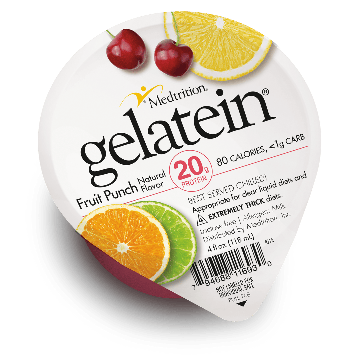 Gelatein Oral Supplement, Fruit Punch Flavor, 4 oz Cup - 11693-Single - LL Medico