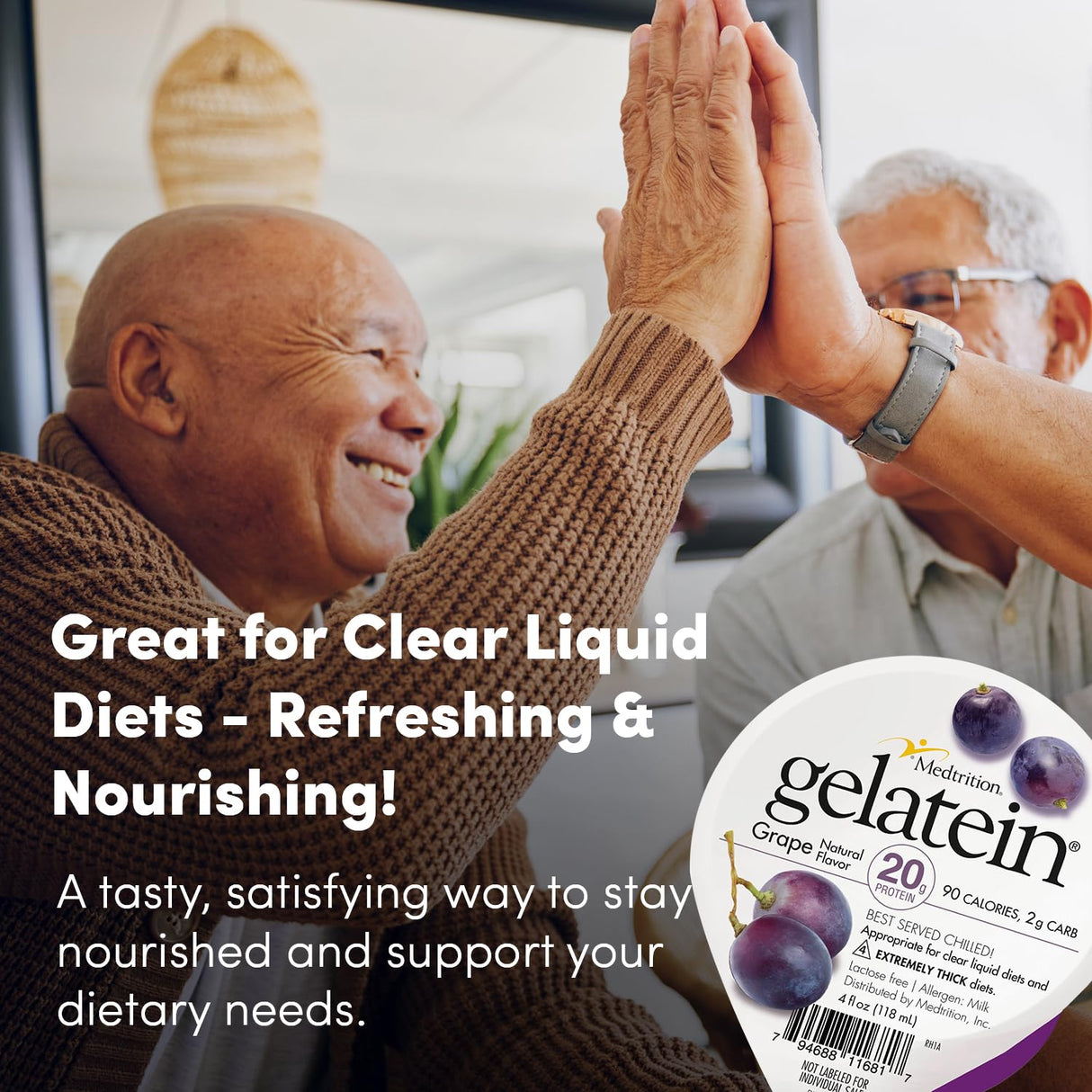 Gelatein Oral Supplement, Grape Flavor, 4 oz Cup - 11681-Single - LL Medico