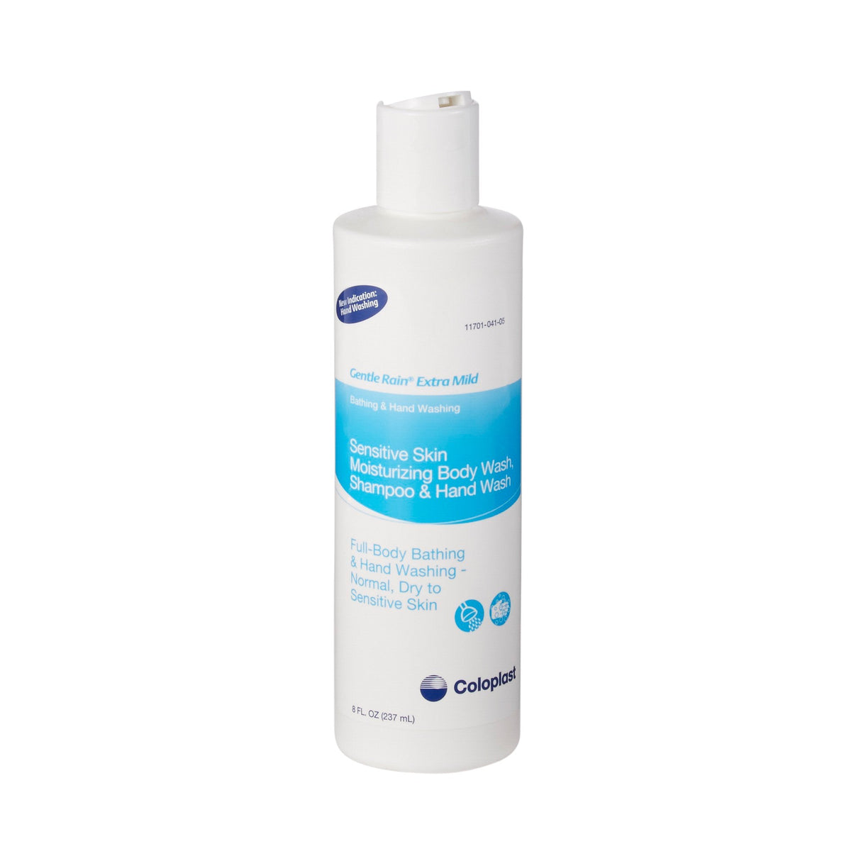 Gentle Rain Extra Mild Scented Shampoo and Body Wash, 8-ounce flip-top bottle - COI7235-Single - LL Medico