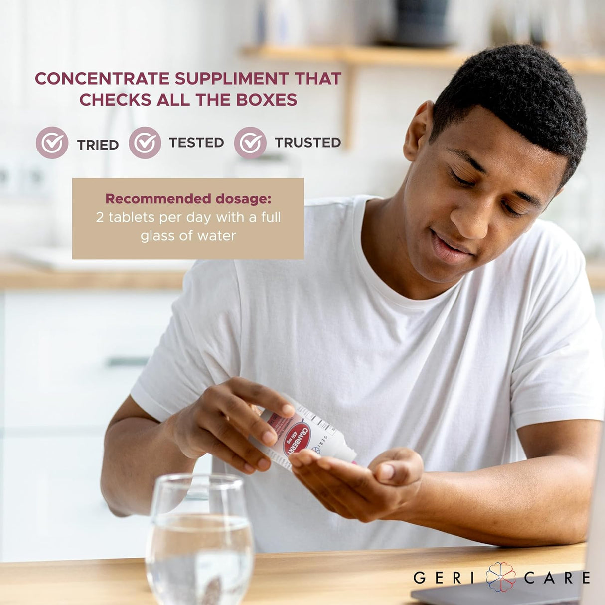 Geri - Care Cranberry Dietary Supplement, 450 mg - 845-01-GCP-Single - LL Medico