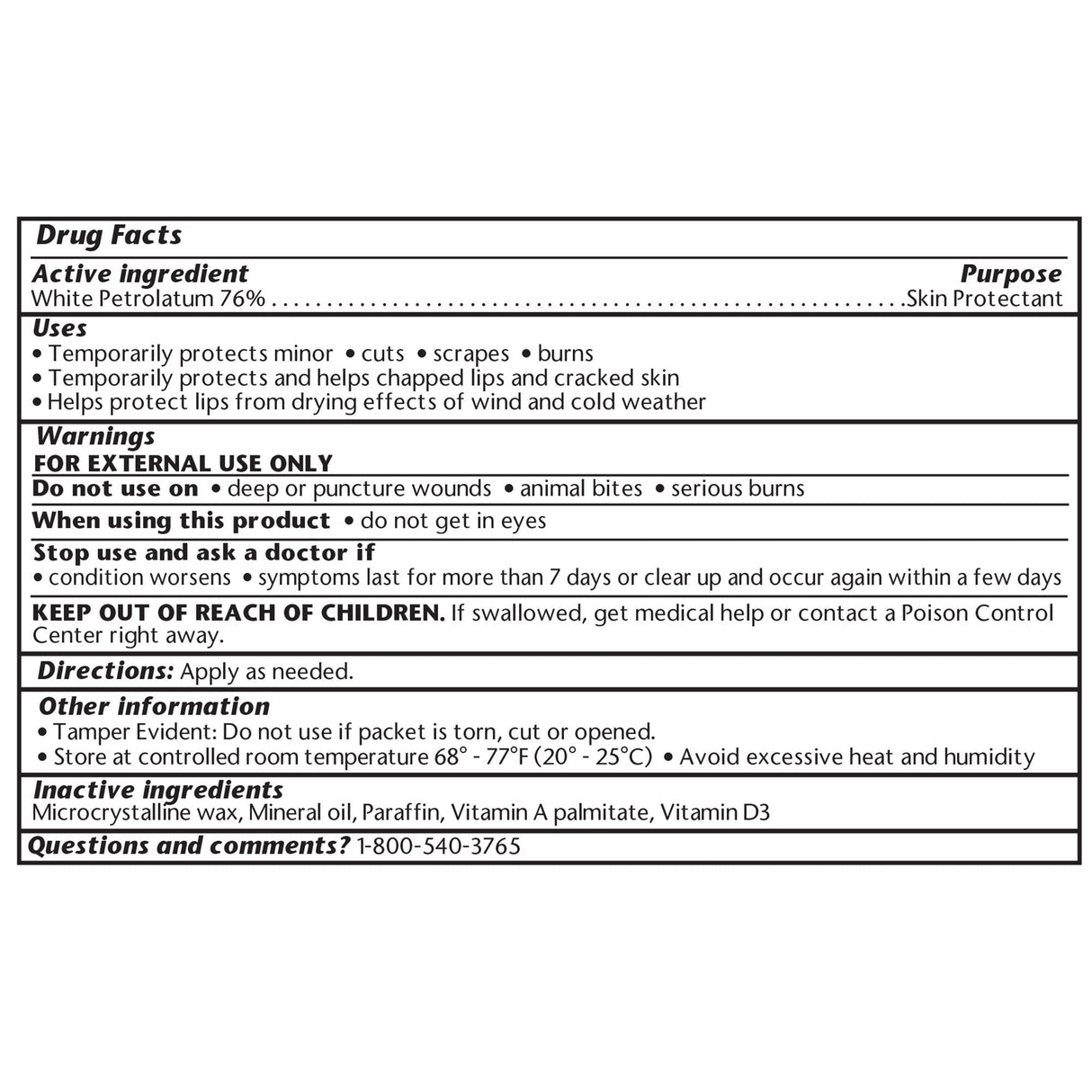 Geri - Care Vitamin A&D Ointment, 5 Gram Packets - S110-14-GCP-Box - LL Medico
