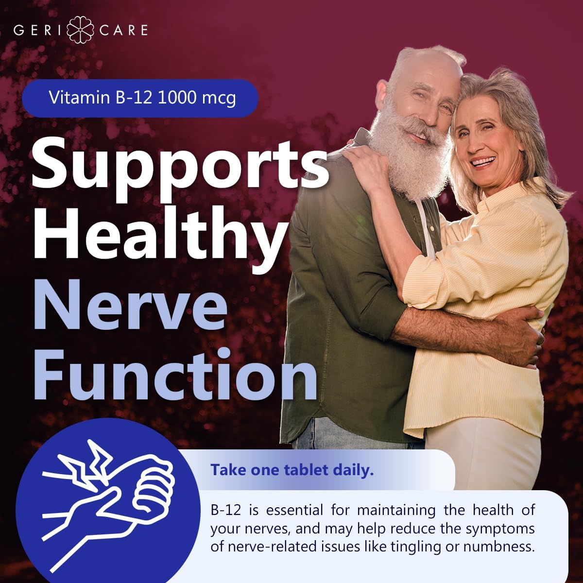 Geri - Care Vitamin B - 12 Supplement, 1000 mcg - 896-01-GCP-Single - LL Medico