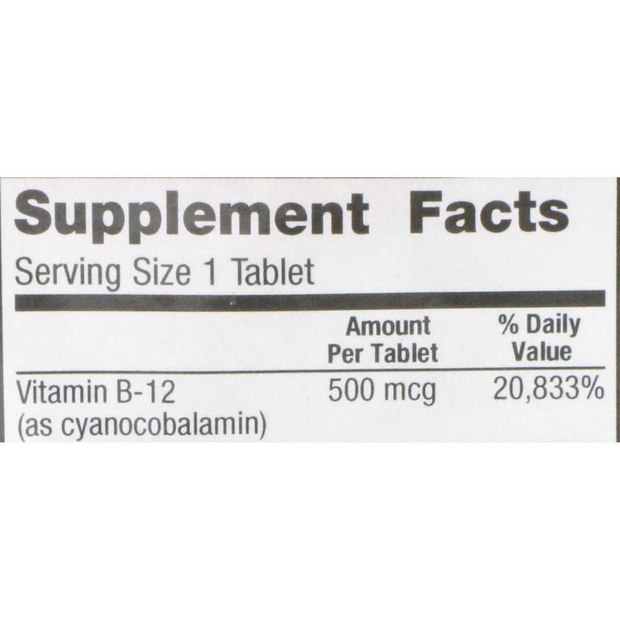 Geri - Care Vitamin B12 Supplement, 500 mcg - 886-01-GCP - LL Medico