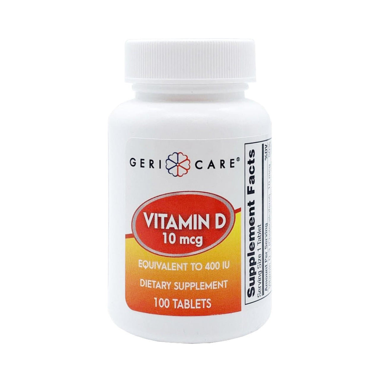 Geri - Care Vitamin D Supplement, 400 IU - 874-01-GCP - LL Medico