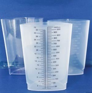 GMAX Graduated Container, Triangular, Translucent, Polypropylene, 32 oz - GP620-Single - LL Medico