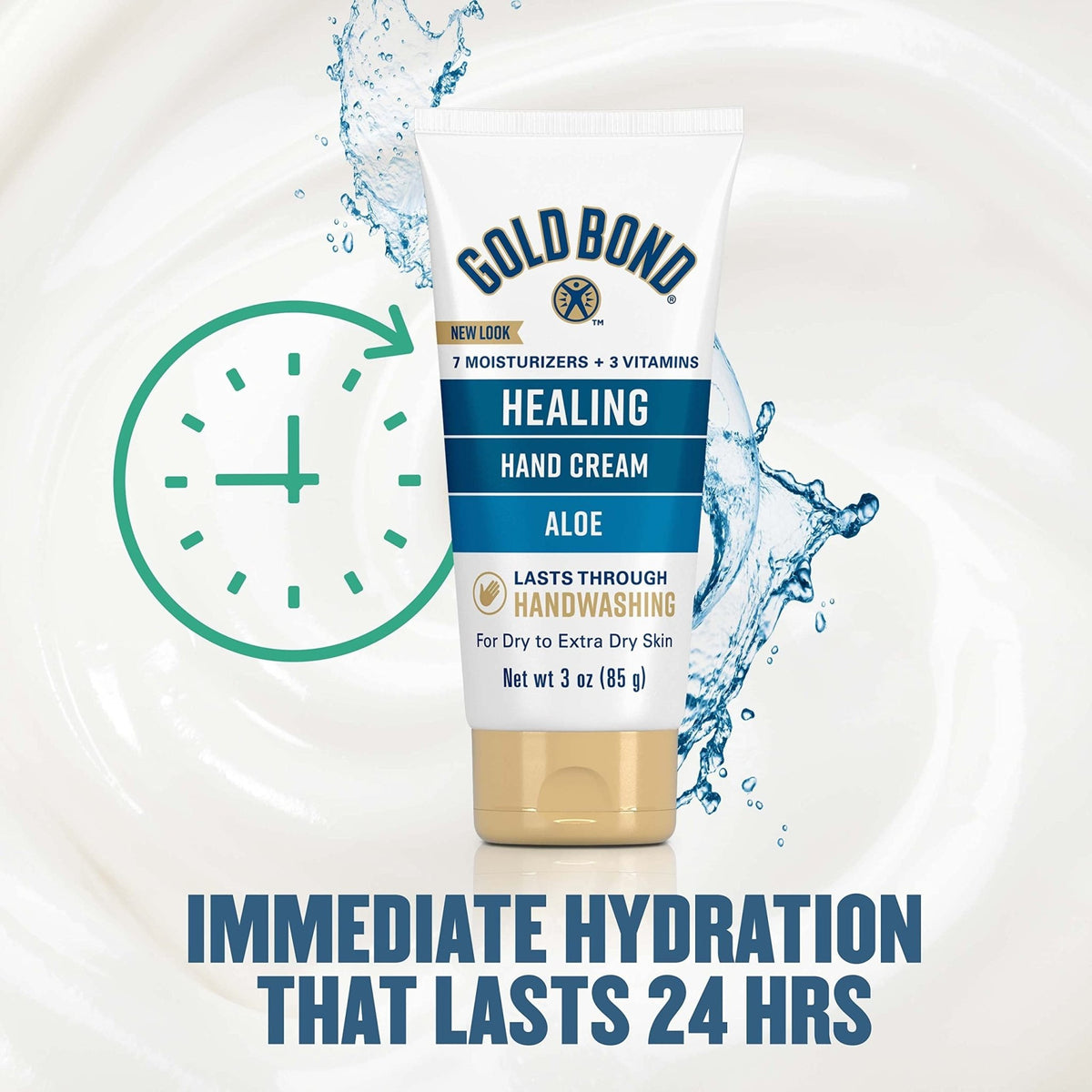 Gold Bond Healing Hand Cream, Aloe, 3 oz - 04116705510-Single - LL Medico