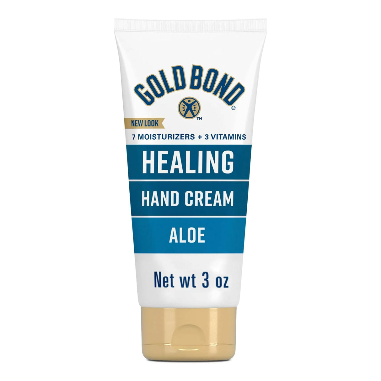 Gold Bond Healing Hand Cream with Aloe for Dry to Extra Dry Skin, 3-ounce Tube - 04116705510-Single - LL Medico
